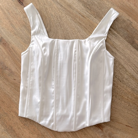💥 Satin Corset Top | Shell - Picture 3 of 4
